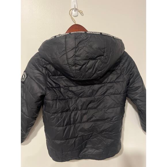 Abercrombie Kids, Black, Winter Coat, Size 5/6, KB467 - Picture 4 of 4